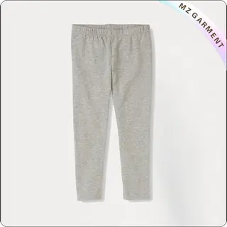 Grey Melange Organic Cotton Leggings